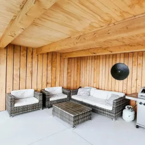 Chairs and nice wooden room